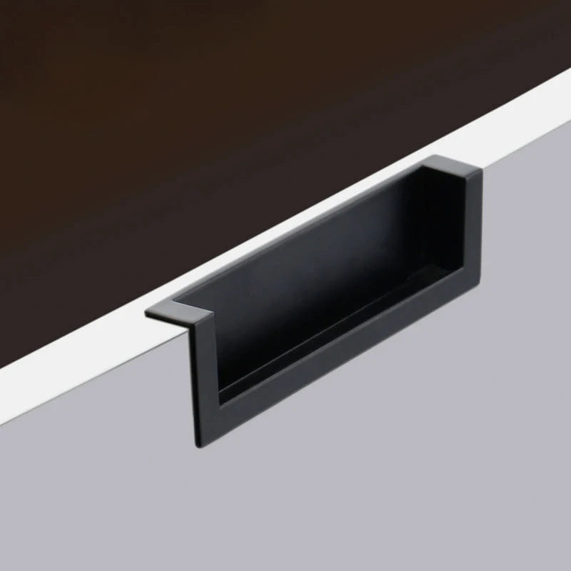 Trenching American Style Invisible Embedded Dark Handle Sliding Door Drawer Cabinet Door Wardrobe Handle Modern Minimalist
