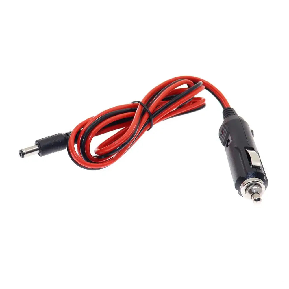 New 12V 5A DC Car Cigarette Lighter Charger With 3A Fuse, Universal Power Adapter DC Plug 5.5x2.1mm Cable 1.2m
