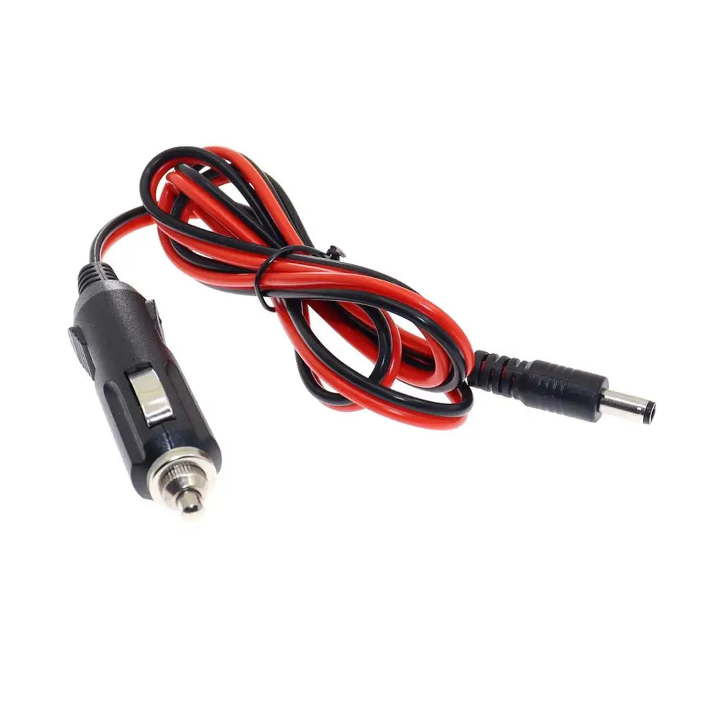 New 12V 5A DC Car Cigarette Lighter Charger With 3A Fuse, Universal Power Adapter DC Plug 5.5x2.1mm Cable 1.2m