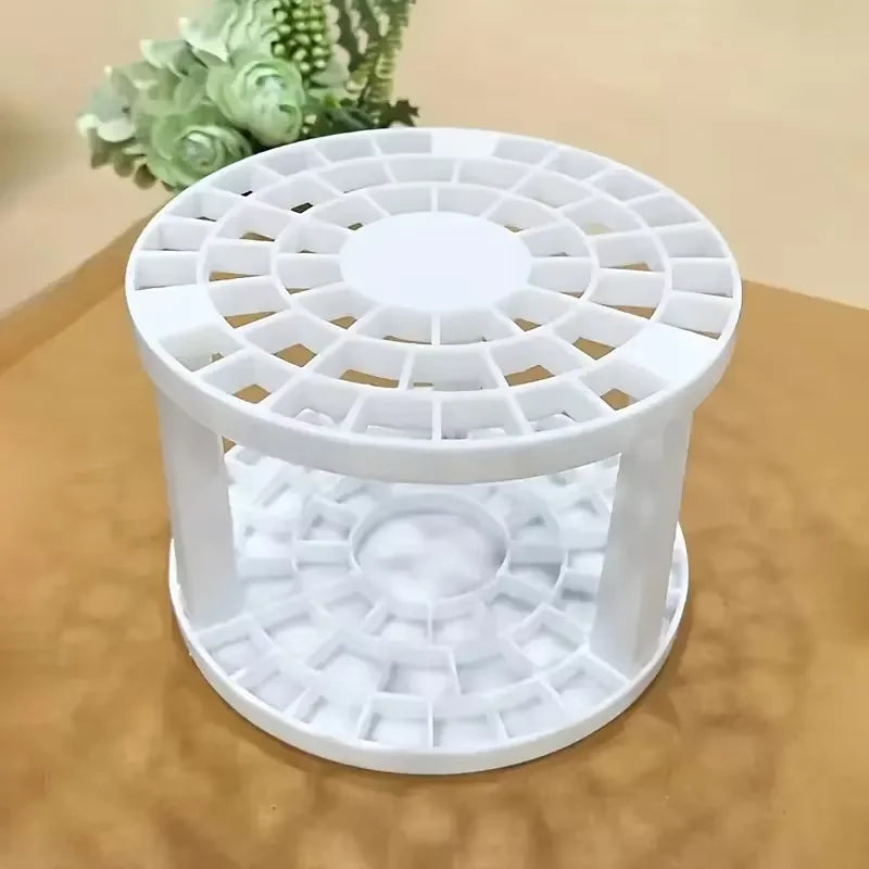 Rotating Makeup Organizer – 360° Cosmetic Display Carousel with Brush Holder & Perfume Tray
