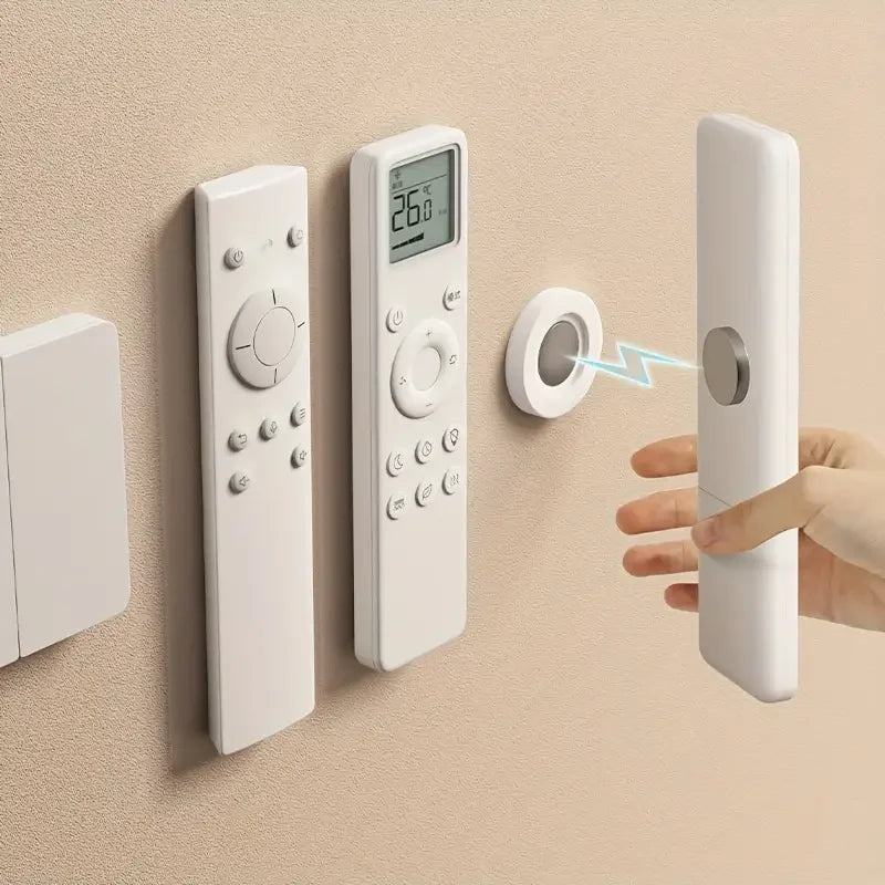 Magnetic Remote Control Holder – No-Drill Wall Mount (3-Pack)