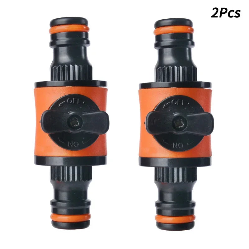 Garden Hose Shut-Off Valve Connector – Quick-Connect Water Stop Fitting (2-Pack)