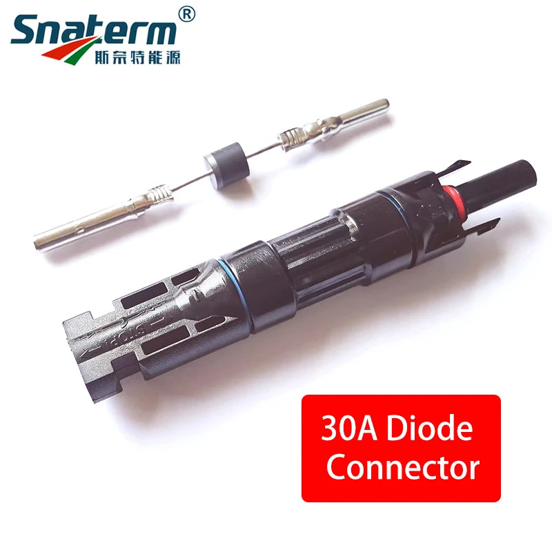 5Pcs/Lot PV Connector Waterproof IP67 10A 15A 20A 30A Diodes Use for Solar Panels Module Parallel Connection Protection Amps