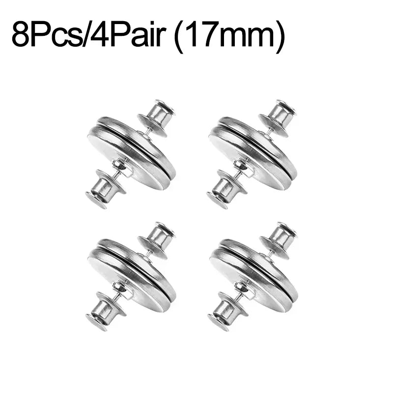 Magnetic Curtain Clips – No-Sew Light Blocking Buttons (4 or 8 Pack)