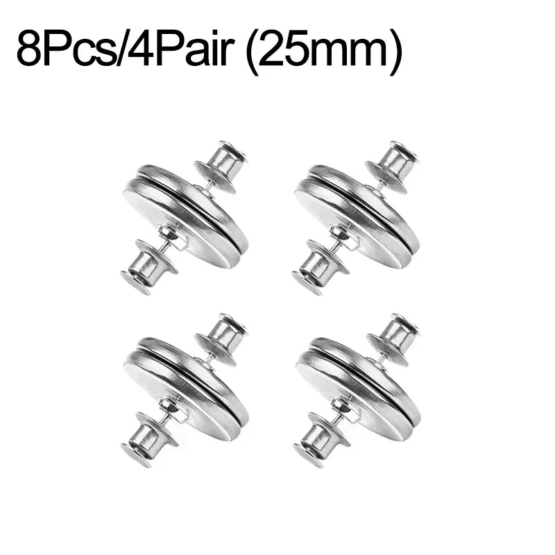 Magnetic Curtain Clips – No-Sew Light Blocking Buttons (4 or 8 Pack)