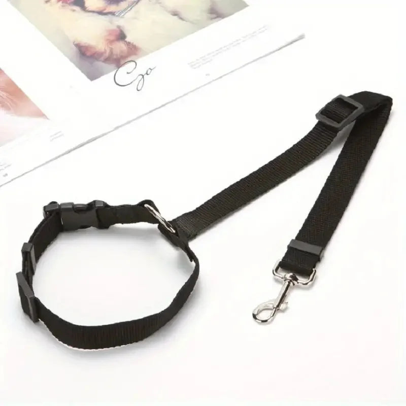 Adjustable Pet Car Seat Belt – Dog Safety Harness Restraint for All Vehicles