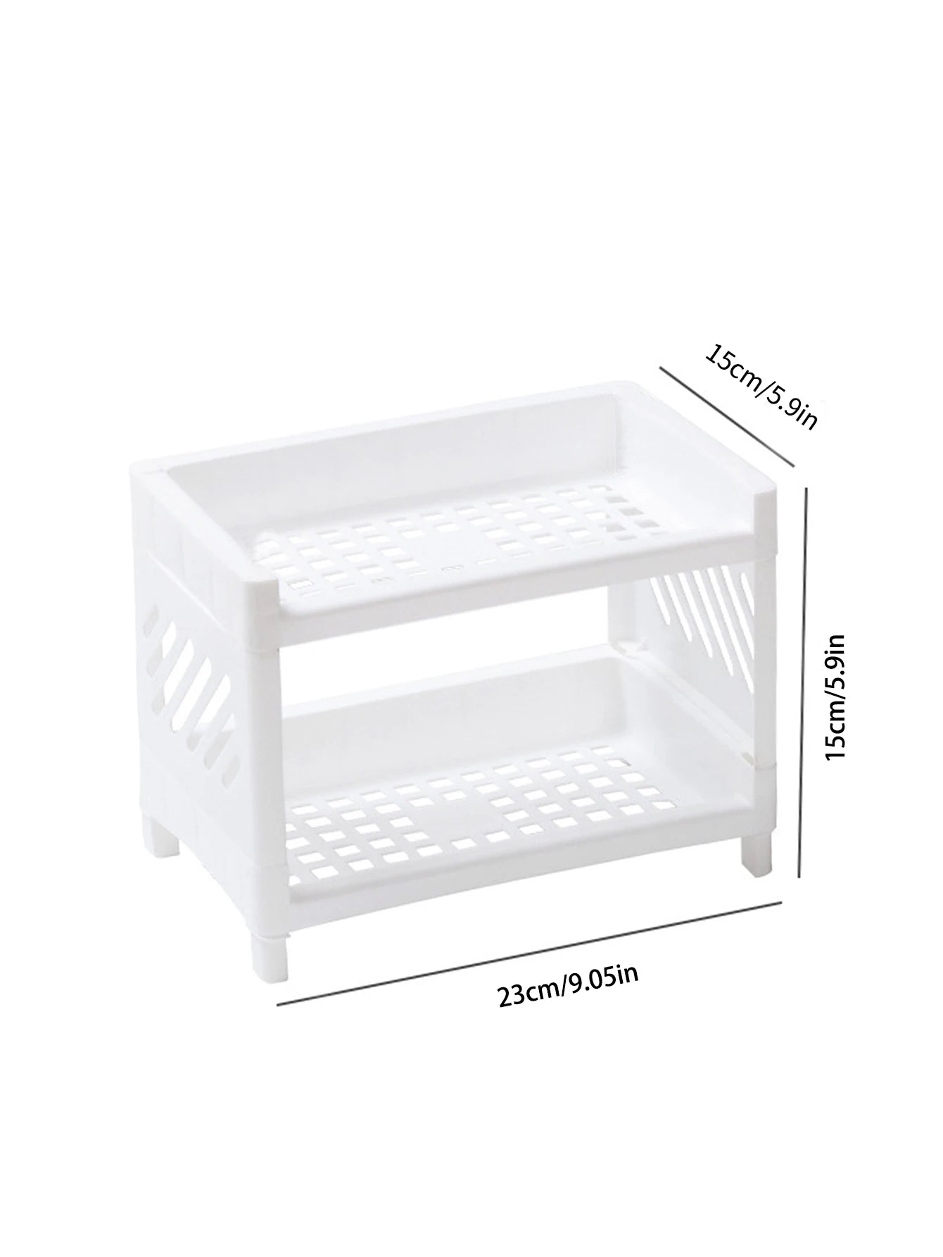 Double-Layer Desktop Organizer – Desk Storage Rack for Office & Cosmetics
