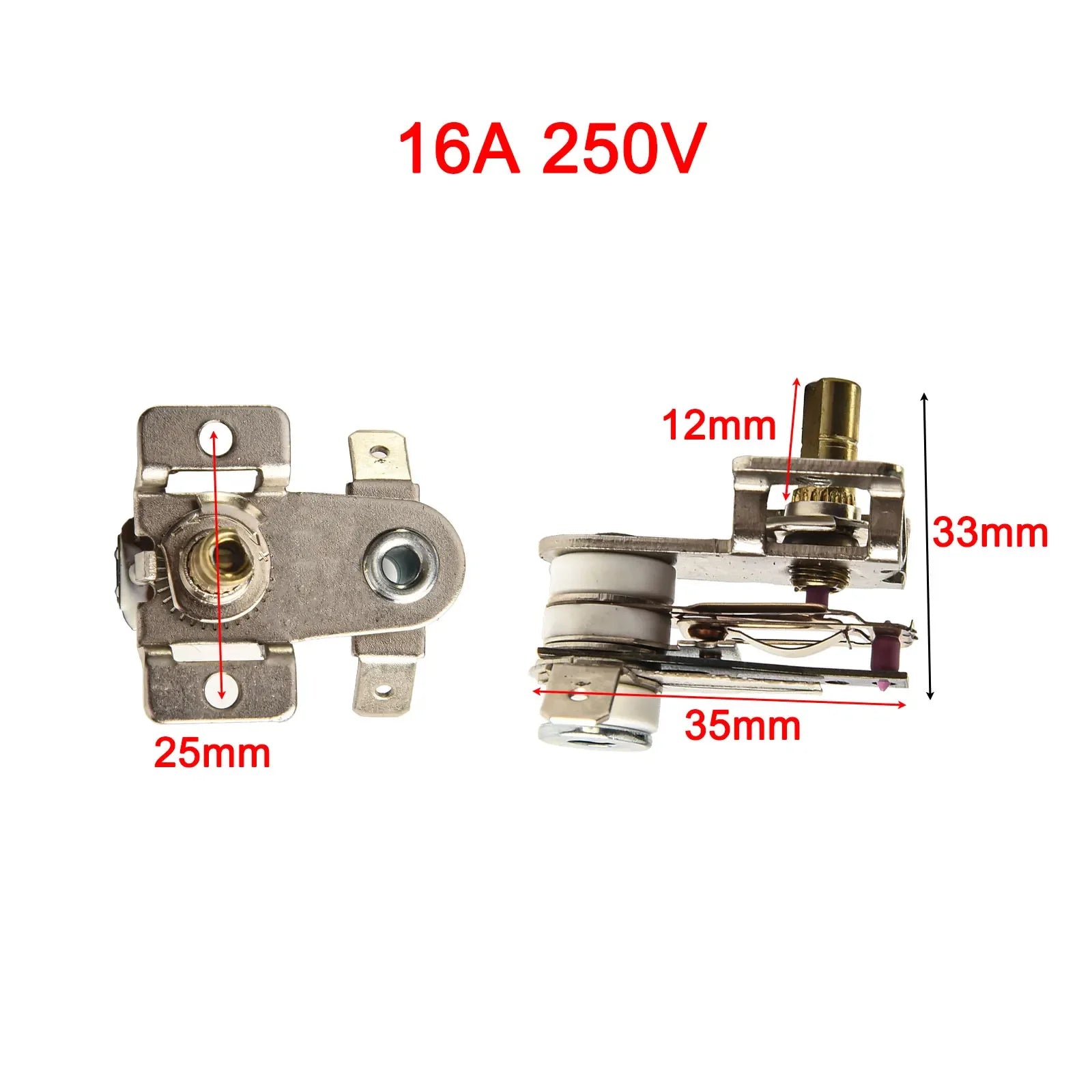 Bimetallic Thermostat Temperature Switch 90°C – 16A/250V for Electric Heaters