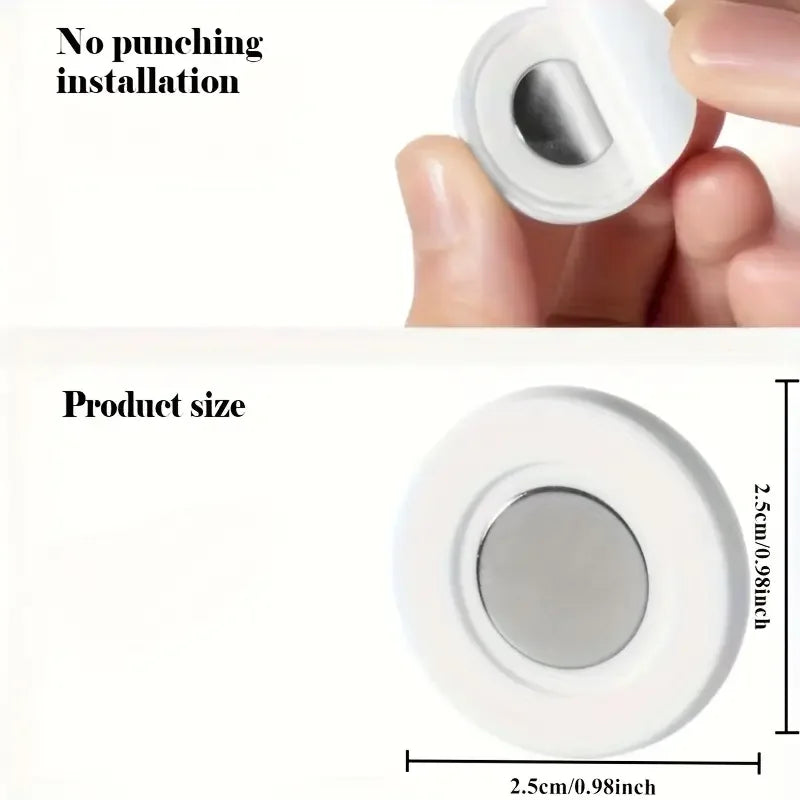 Magnetic Remote Control Holder – No-Drill Wall Mount (3-Pack)