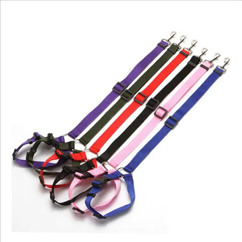 Adjustable Pet Car Seat Belt – Dog Safety Harness Restraint for All Vehicles