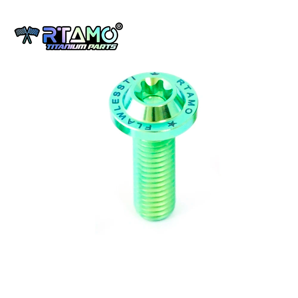 RTAMO Gr5 Titanium Alloy Bolt M8X10/15/20/25/30/35/40mm Motorcycle Bike Screw