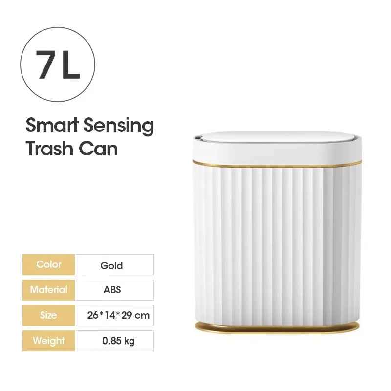 Smart Sensor Trash Can – Touchless Automatic Lid, 7L/9L, Kitchen & Bathroom
