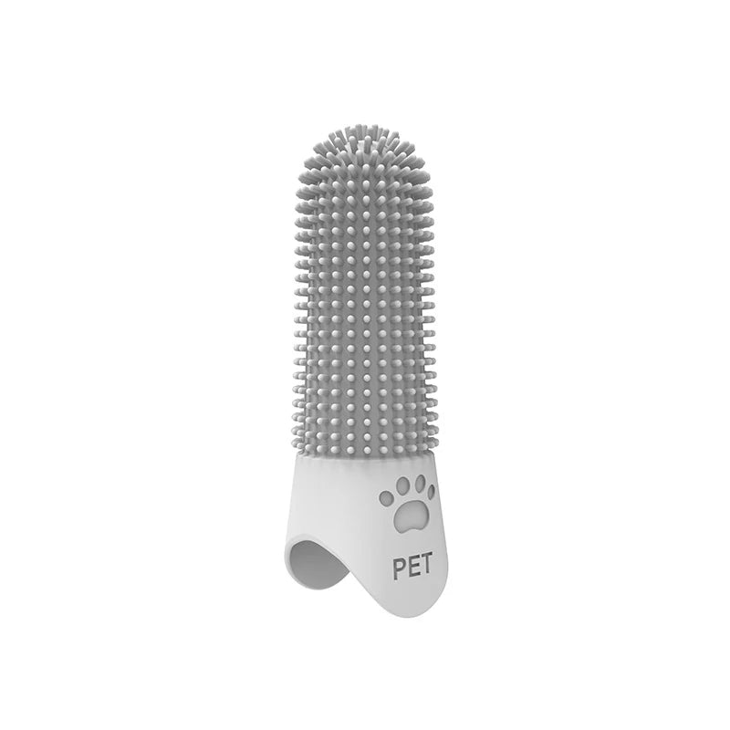 Soft Silicone Dog Toothbrush 360° Finger Toothbrush for Dogs Cats Durable Pet Finger Brush Tooth Cleaning Tool for All Breeds