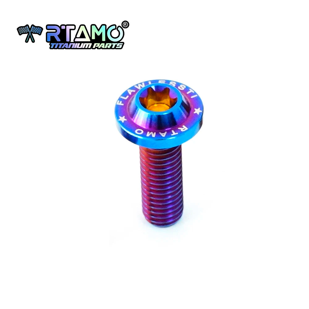 RTAMO Gr5 Titanium Alloy Bolt M8X10/15/20/25/30/35/40mm Motorcycle Bike Screw