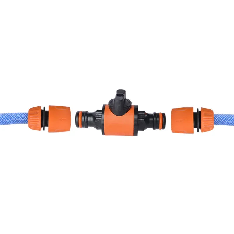 Garden Hose Shut-Off Valve Connector – Quick-Connect Water Stop Fitting (2-Pack)