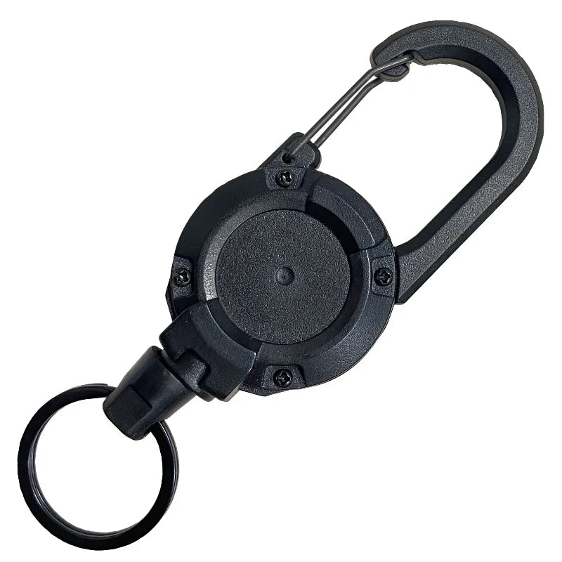 Retractable Badge Reel Keychain – Heavy-Duty Carabiner Clip Key Holder