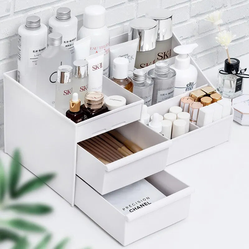 Drawer Makeup Organizer – Desktop Storage Box for Skincare & Cosmetics