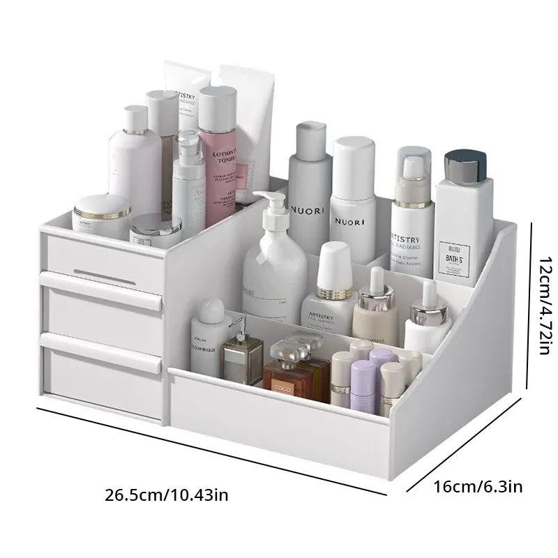 Drawer Makeup Organizer – Desktop Storage Box for Skincare & Cosmetics