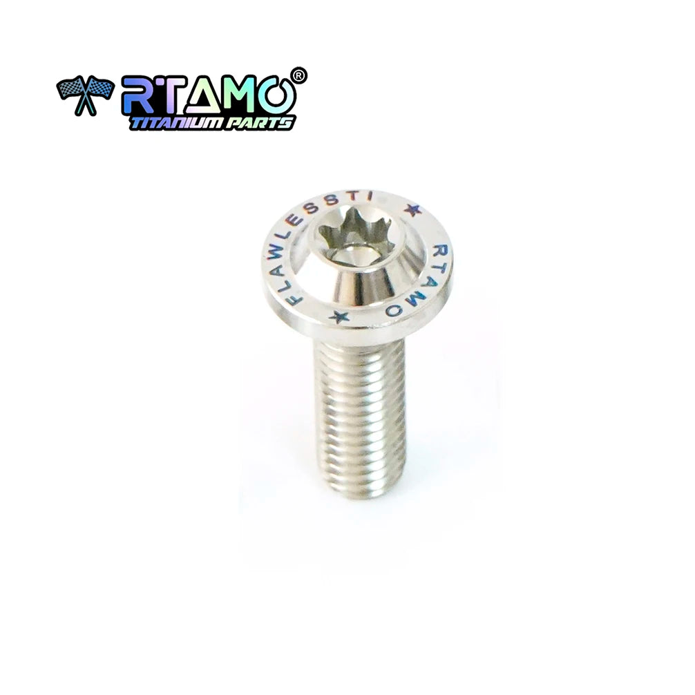 RTAMO Gr5 Titanium Alloy Bolt M8X10/15/20/25/30/35/40mm Motorcycle Bike Screw