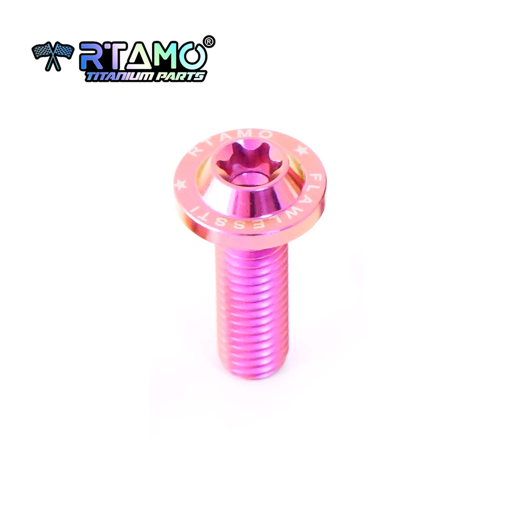 RTAMO Gr5 Titanium Alloy Bolt M8X10/15/20/25/30/35/40mm Motorcycle Bike Screw