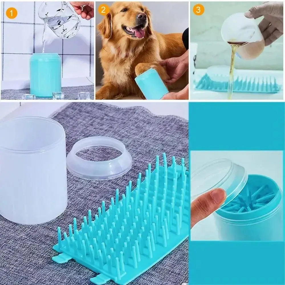 Pet Paw Cleaner – Portable Silicone Foot Washer Cup for Dogs