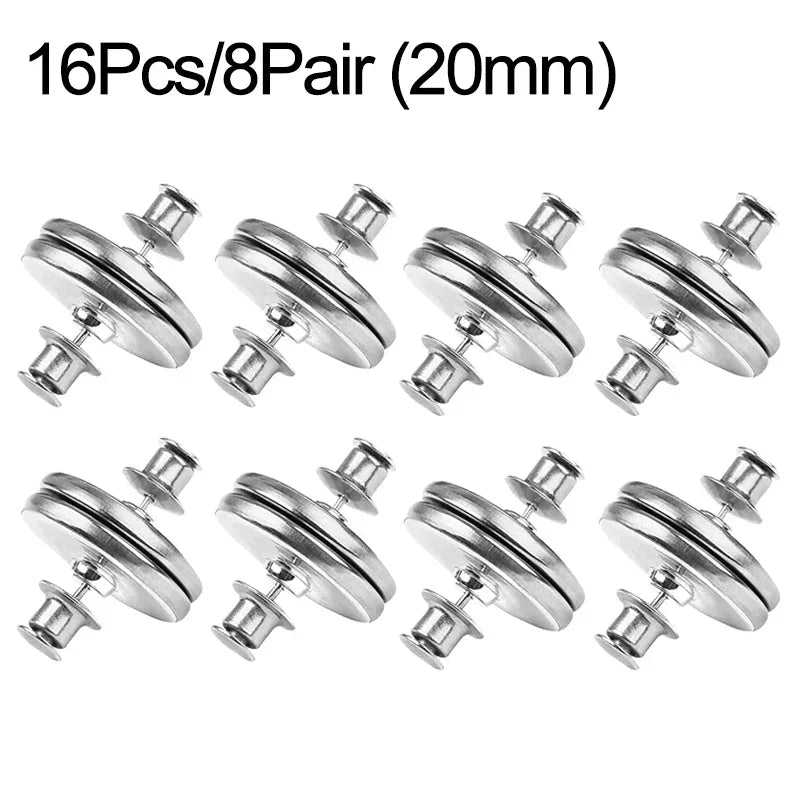 Magnetic Curtain Clips – No-Sew Light Blocking Buttons (4 or 8 Pack)