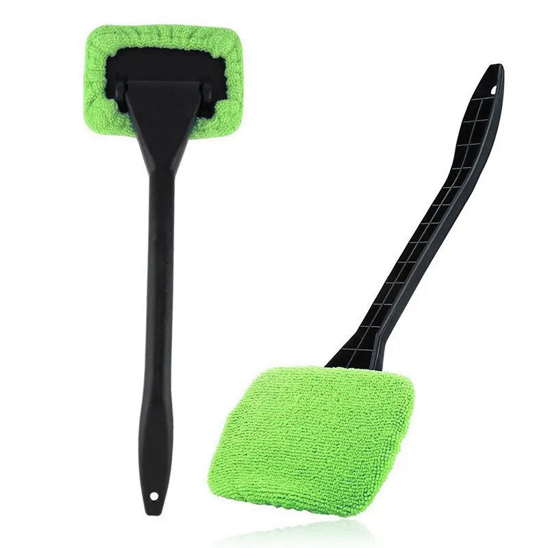Long-Handle Windshield Cleaning Brush – Car Interior Window Wiper Tool