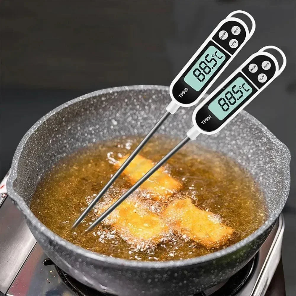 Digital Instant-Read Food Thermometer – Kitchen & BBQ Meat Probe