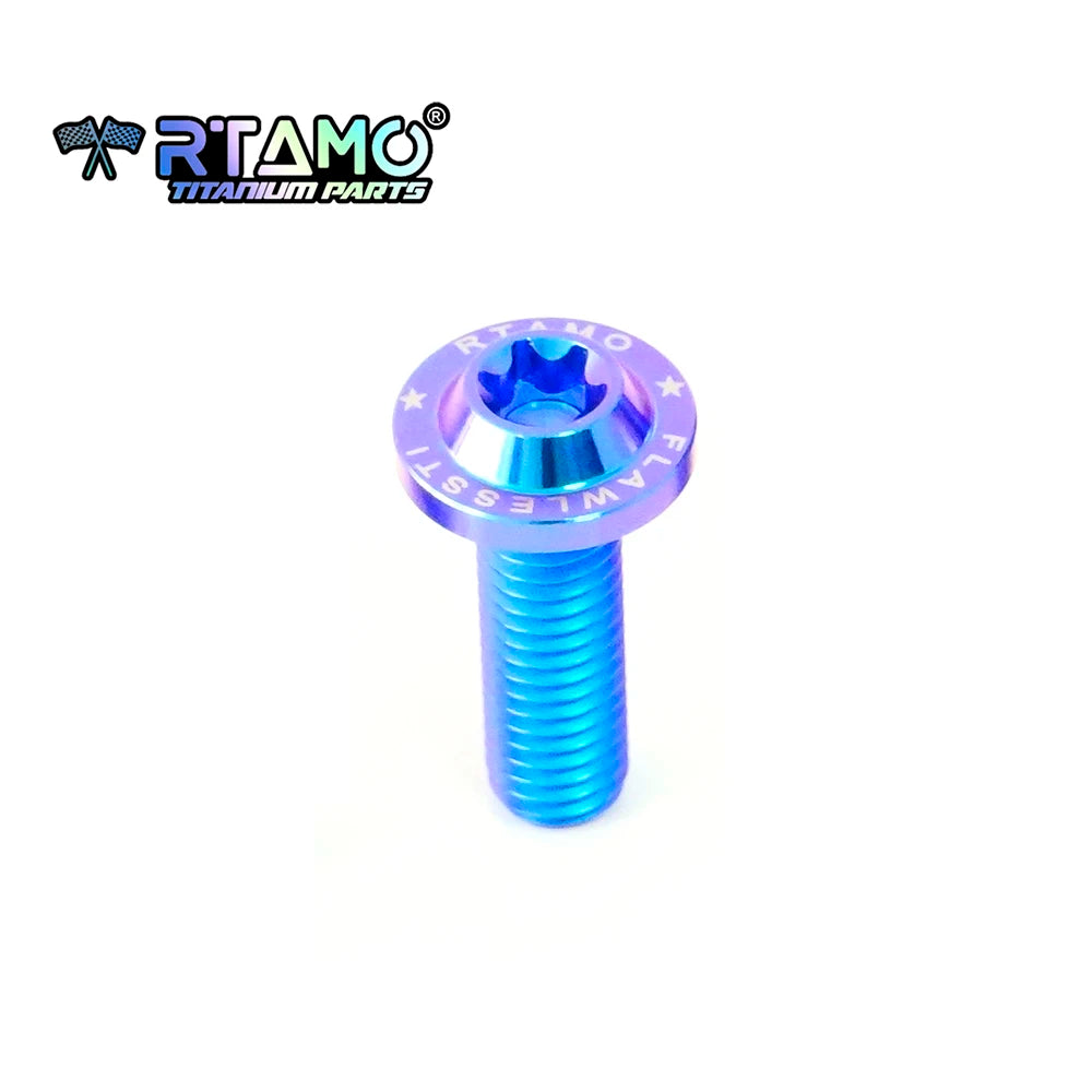 RTAMO Gr5 Titanium Alloy Bolt M8X10/15/20/25/30/35/40mm Motorcycle Bike Screw