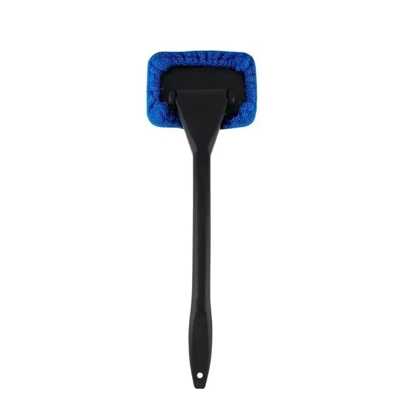 Long-Handle Windshield Cleaning Brush – Interior Car Window Wash Tool & Wiper Kit