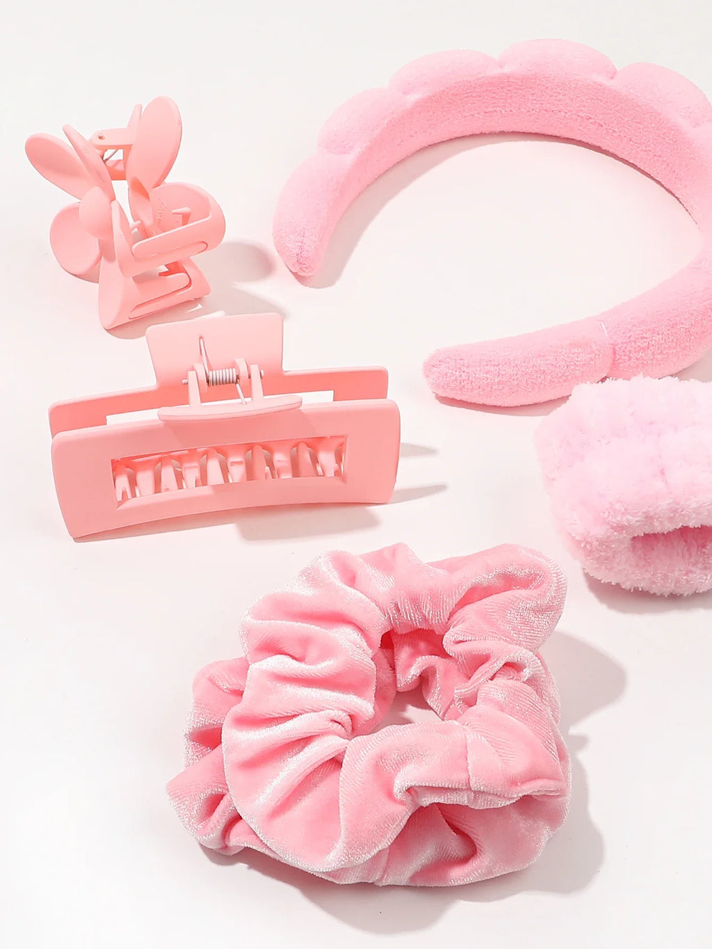 Microfiber Spa Headbands – 7-Pack Puffy Scrunchie Headbands for Washing Face & Skincare