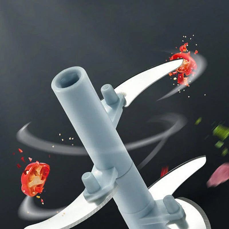Manual Garlic Chopper & Vegetable Mincer – Rotate Press Crusher