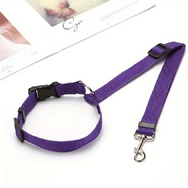 Adjustable Pet Car Seat Belt – Dog Safety Harness Restraint for All Vehicles