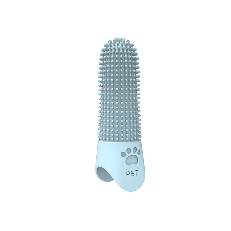 Soft Silicone Dog Toothbrush 360° Finger Toothbrush for Dogs Cats Durable Pet Finger Brush Tooth Cleaning Tool for All Breeds
