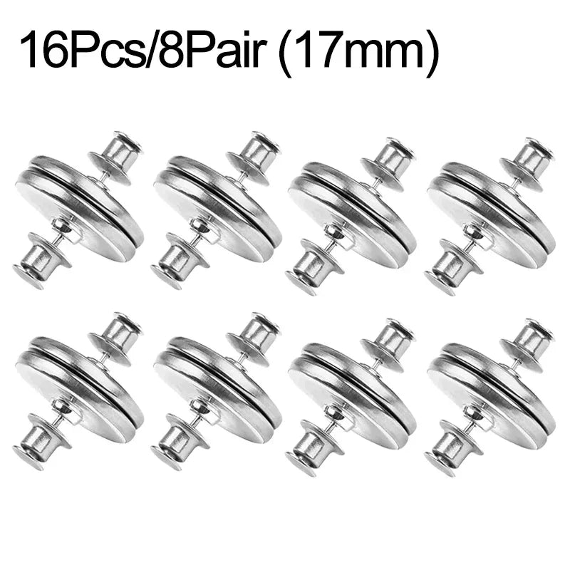 Magnetic Curtain Clips – No-Sew Light Blocking Buttons (4 or 8 Pack)
