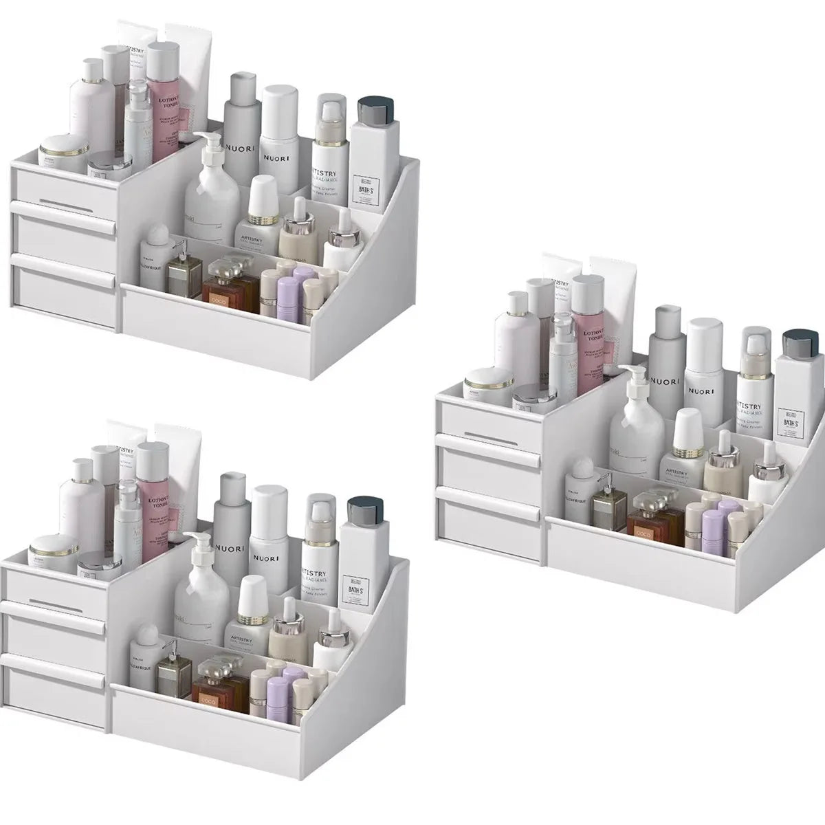 Drawer Makeup Organizer – Desktop Storage Box for Skincare & Cosmetics