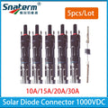 5Pcs/Lot PV Connector Waterproof IP67 10A 15A 20A 30A Diodes Use for Solar Panels Module Parallel Connection Protection Amps